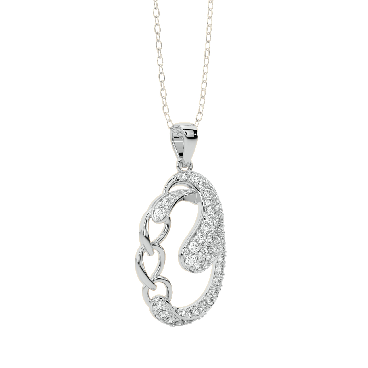 Wyatt Round Diamond Office Wear Pendant